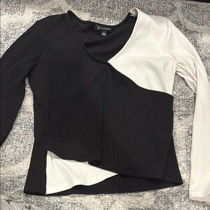 Black and White Women's Top